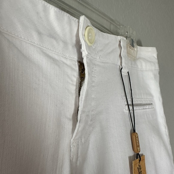VTG Allen B Women's Sz 31 White Flare Pants Y2K‎ Minimalist Resort Boho Chic - Picture 7 of 12